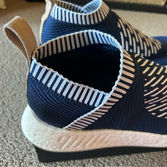 adidas NMD CS2 Primeknit Ronin Stripes Size 13 Navy White Gum PK Boost BA7189 - Picture 8 of 11